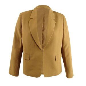 Tahari Asl Kiss-Front Notched-Lapel Blazer
